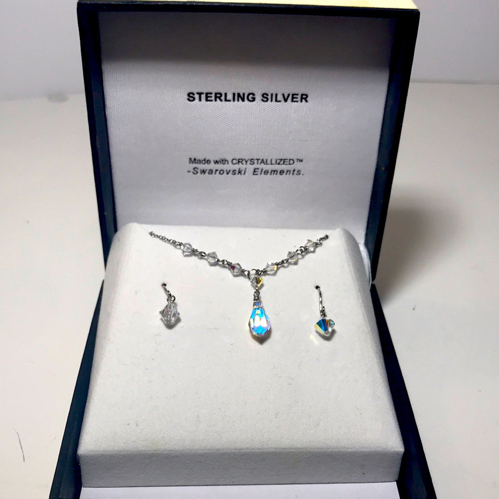 Sterling Silver Crystallized Swarovski Nwot Set